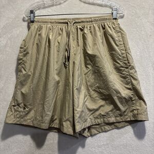 Under Armour Freedom Volley Shorts Men's Large Drawstring Mesh Lining Tan Beige